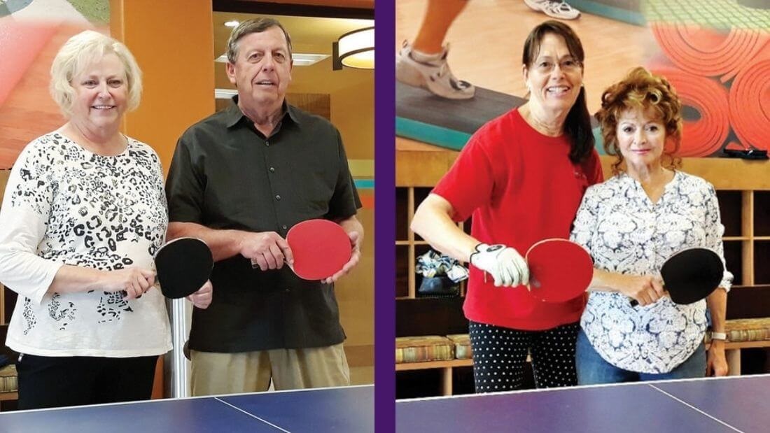 Quail Creek retirement living in Green Valley AZ includes fun activities like table tennis